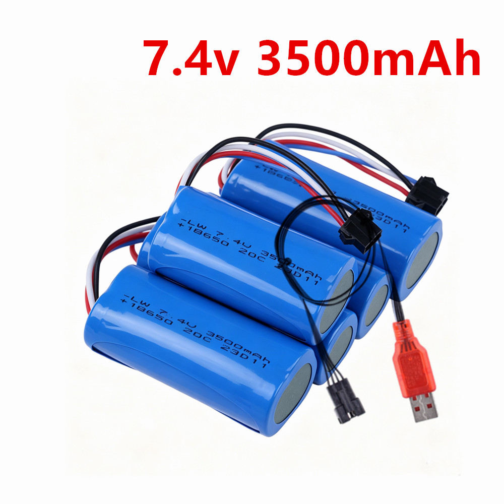 Drone Rc Truck - Batterie Li-ion 18650 3500mAh 7.4V avec