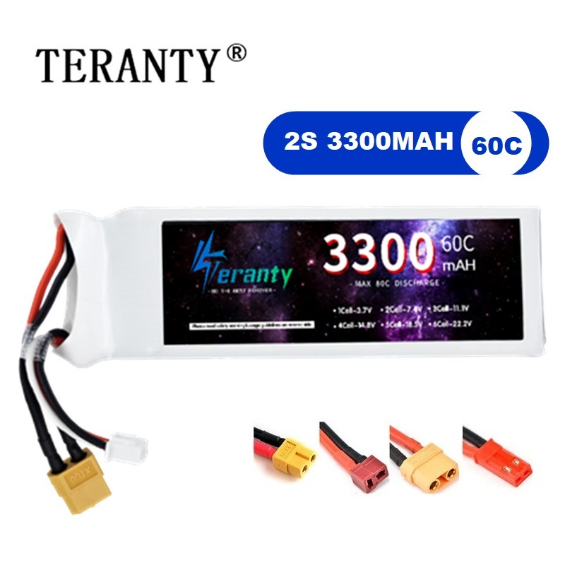 Drone Rc Boat - Batterie LiPo 2s 7.4V 3300mAh 60C