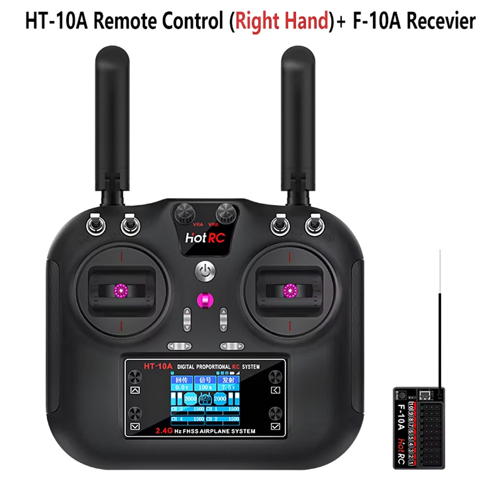 Drone Rc Boat - Émetteur Hotrc HT-10A 2.4G 10CH et