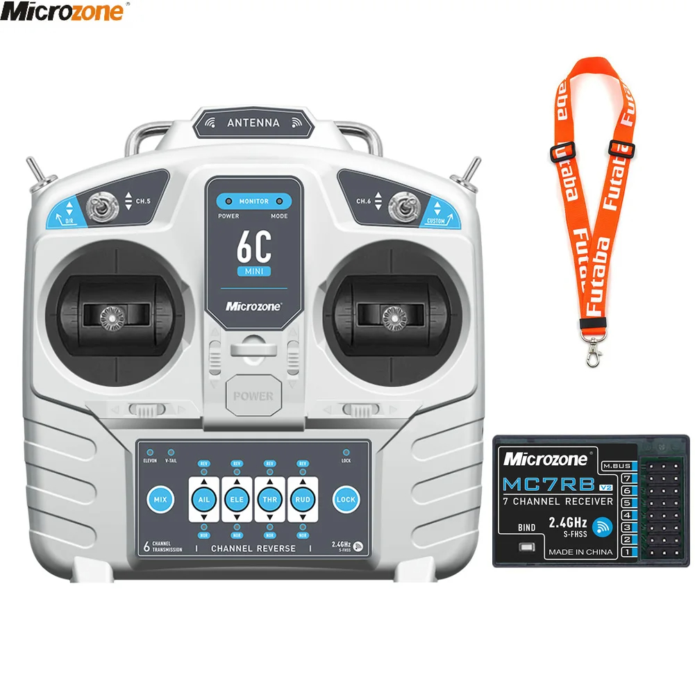 Drone Rc Boat - MicroZone-Contrôleur émetteur MC6C Mini V2 2.4G