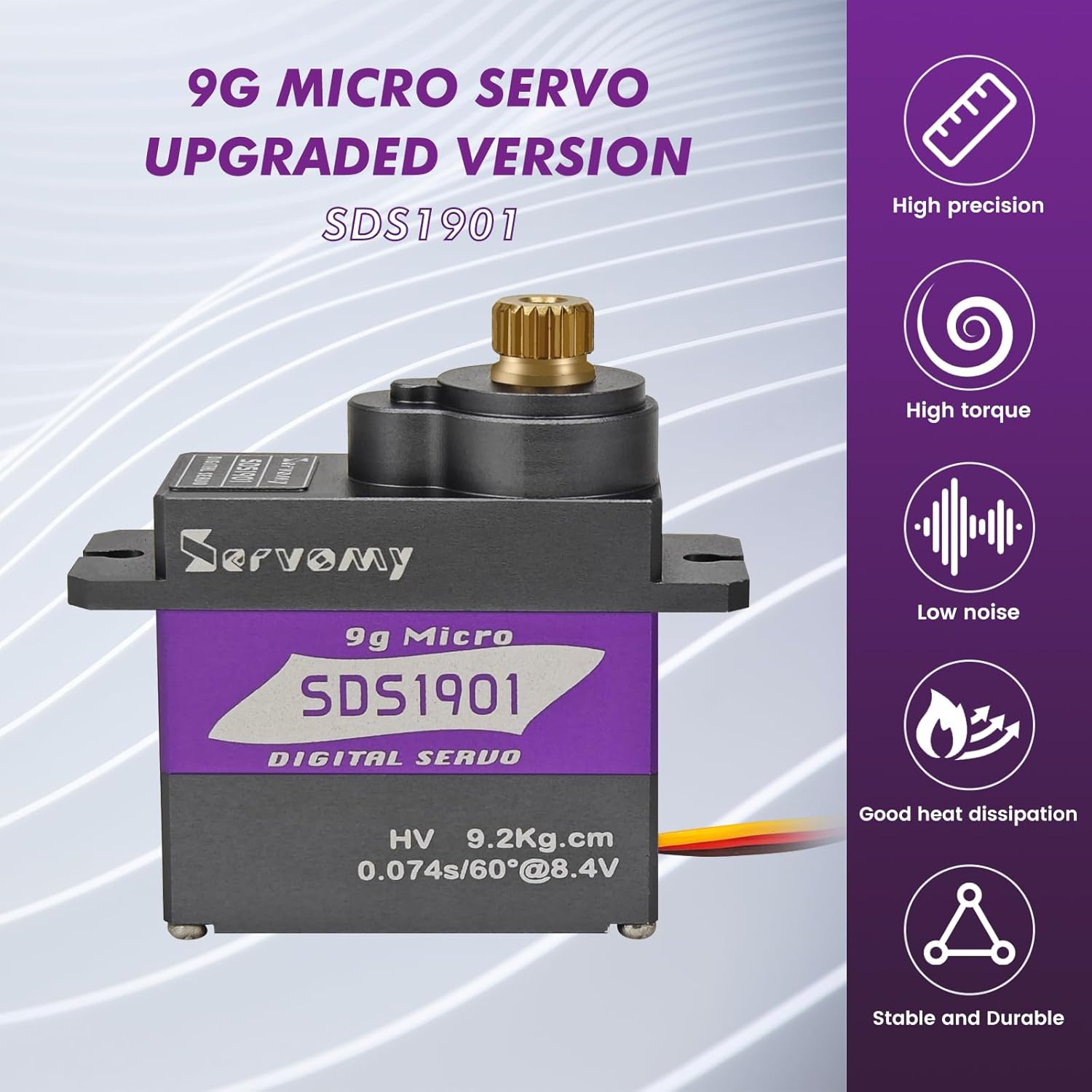 Drone And Car - SERVOMY-SDS1901 numérique 9G Micro Coreless Servo
