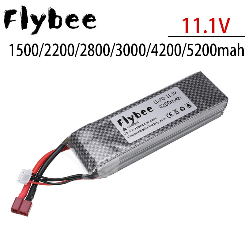 Drone Rc Boat - Batterie LiPo 3S 11.1V 1500/2200/2800/3000/4200/5200mAh, pour