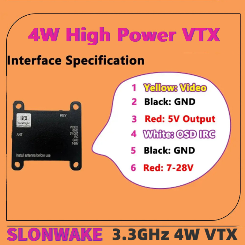 Émetteur vidéo VTX SLONWAKE FP - Drone Rc1 avis et prix