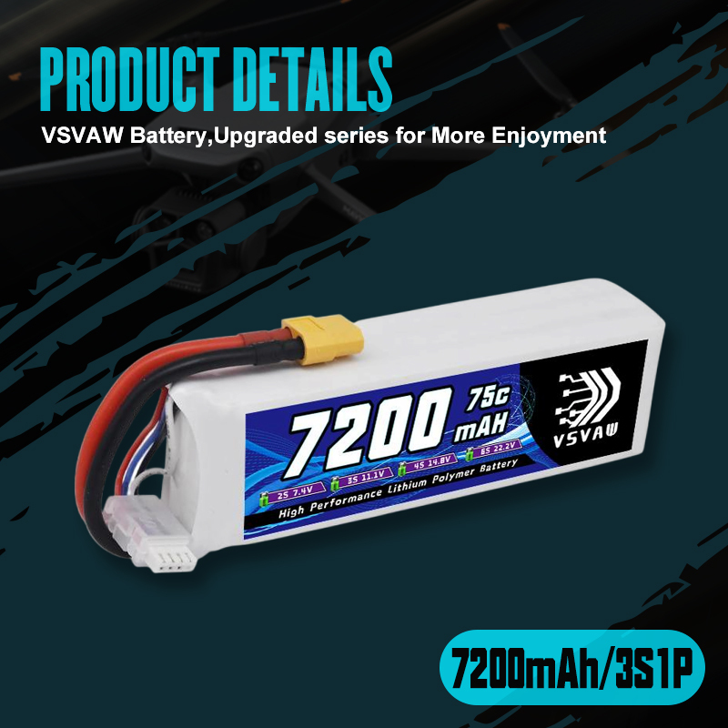 VSVAW 3S Lipo batterie 11.1V 7 - Drone Rc Truck avis et prix