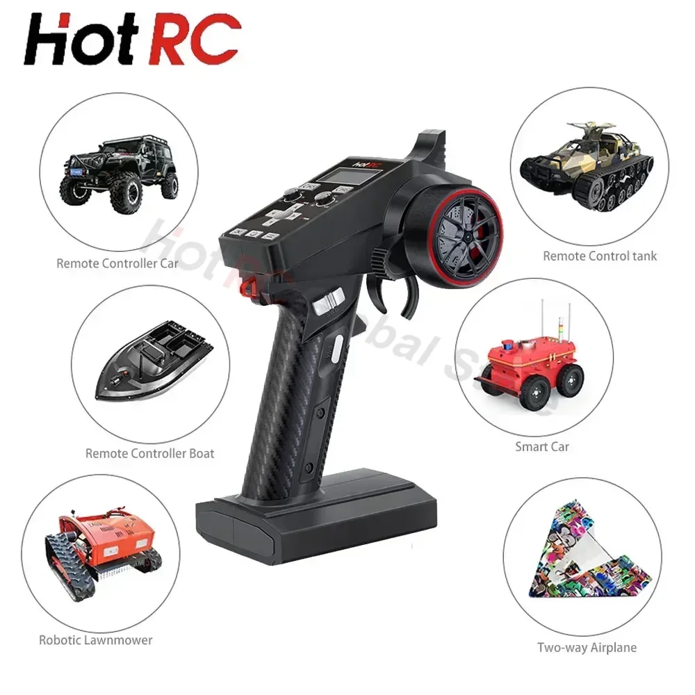 Émetteur radio HotRC CT-6A 2.4 - Drone Rc Boat avis et prix