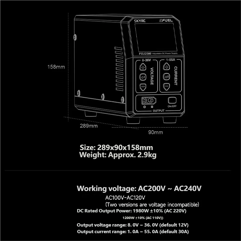 Alimentation CC réglable SKYRC - Drone Rc avis et prix