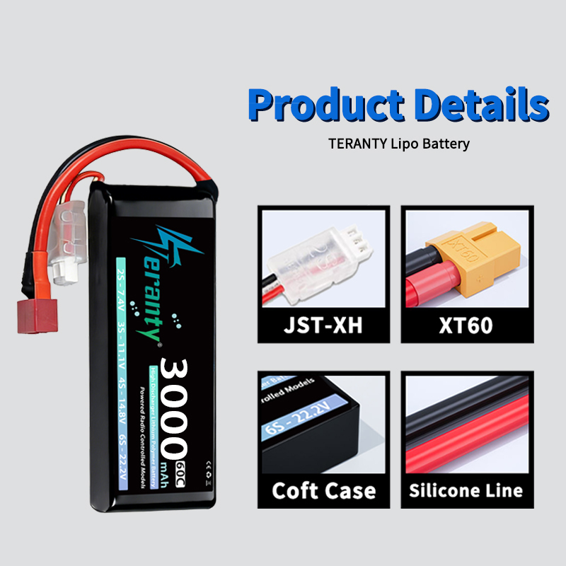 Batterie Lipo TERANTY 2S 3000m - Drone And Car avis et prix
