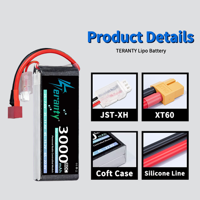 Batterie Lipo TERANTY 2S 3000m - Drone And Car avis et prix