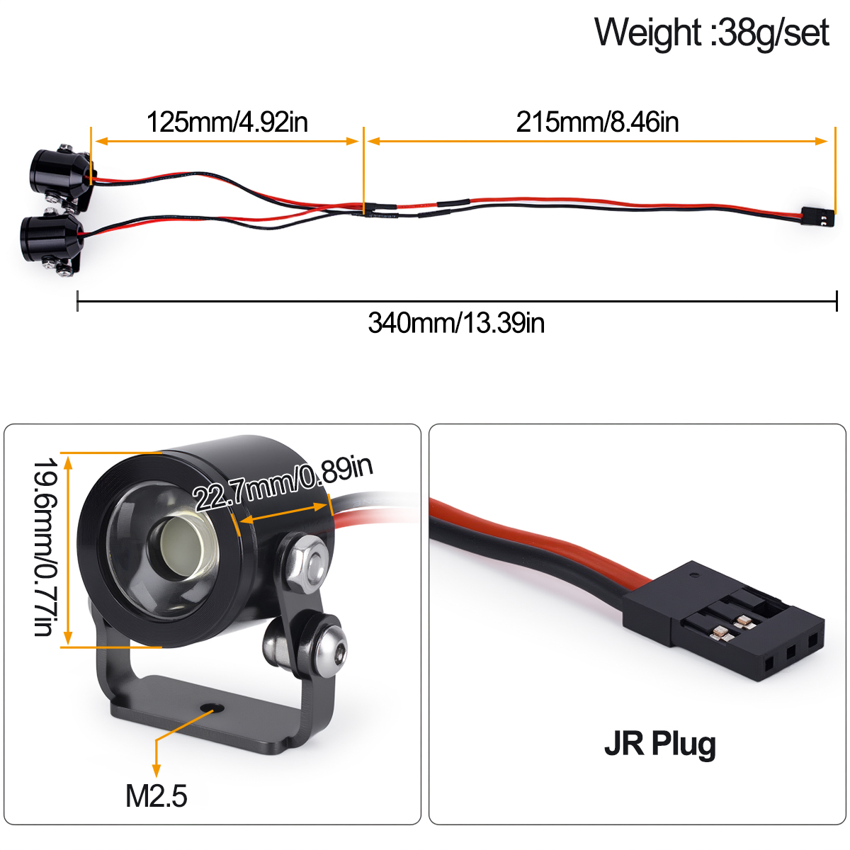 Phare LED pour voiture RC avec - Drone Rc Bolide avis et prix