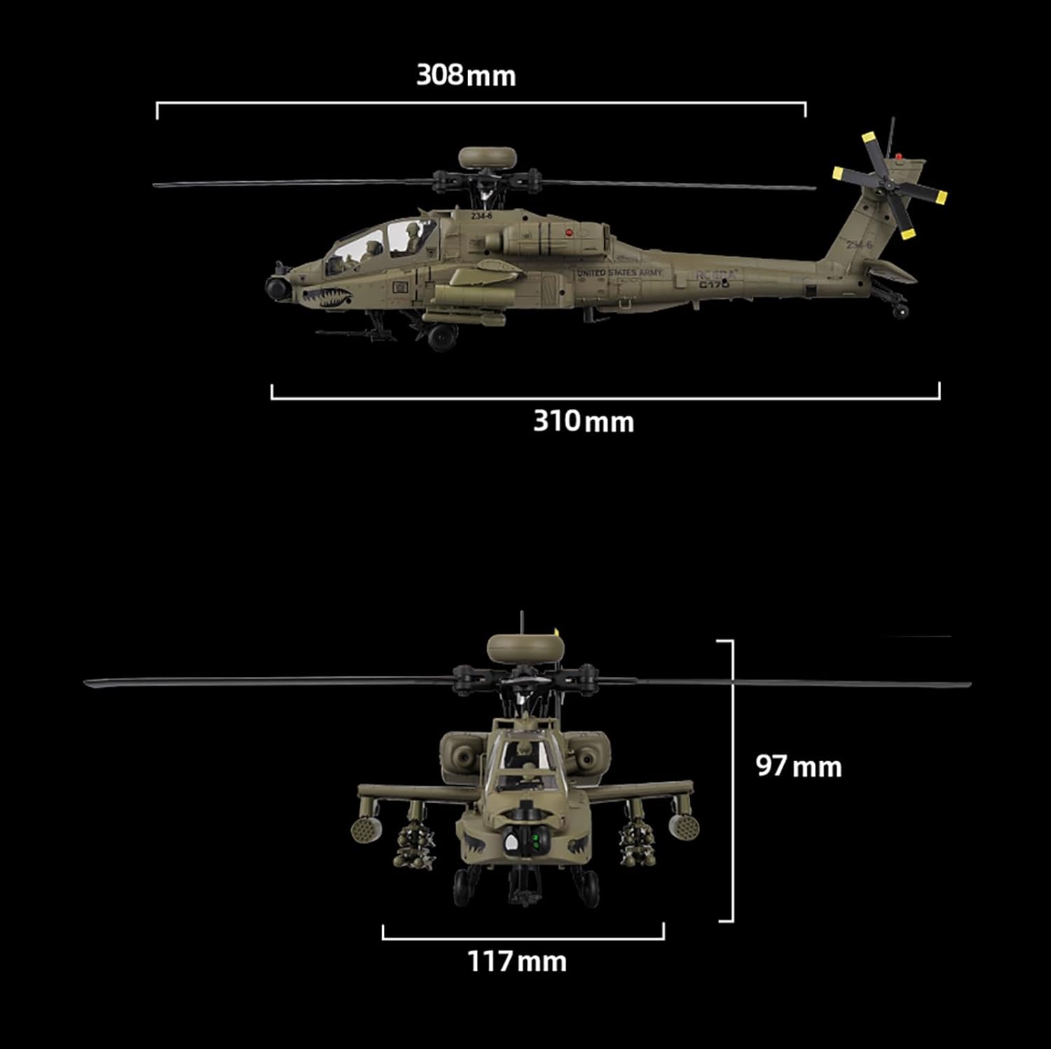 Hélicoptère télécommandé 310MM - Drone Rc Bolide avis et prix
