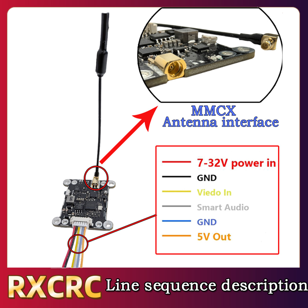 RXCRC 5.8G Module 48CH 1.6W VT - Drone Rc1 avis et prix