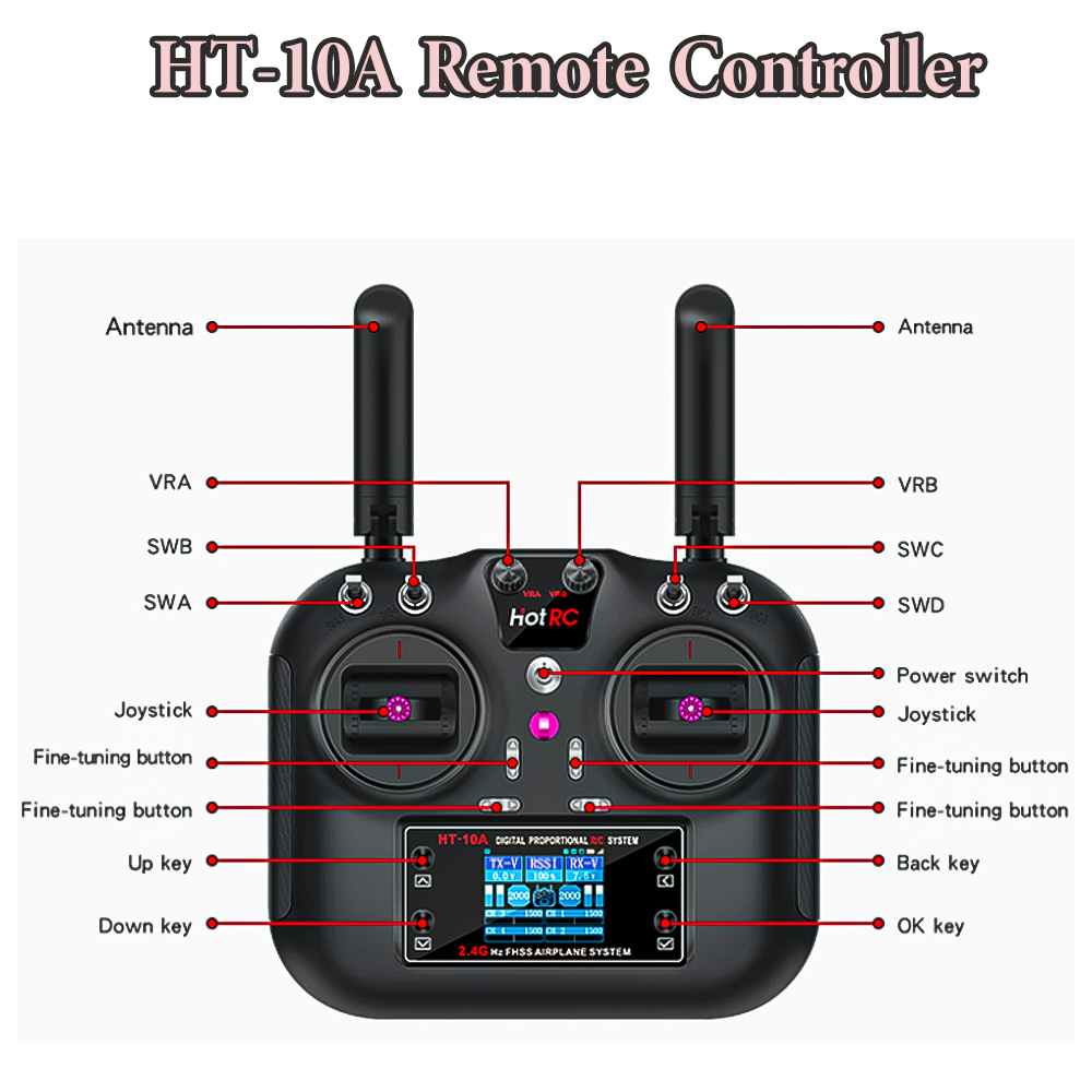 Hotrc Hot RC HT-10A HT10A 2.4G - Drone Rc Boat avis et prix