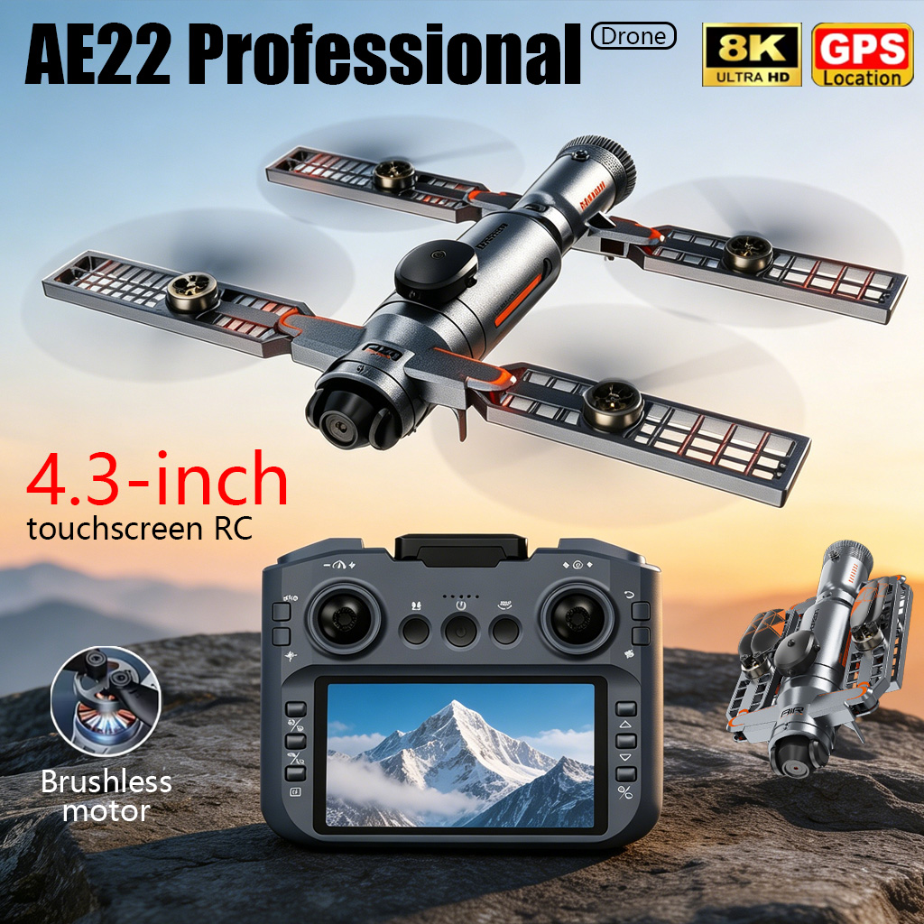 Drone pliable AE22 PRO MAX amé - Drone Rc Pro 2 avis et prix