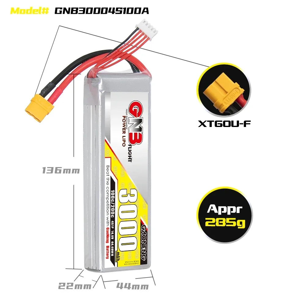 GAONENG GNB 3000mAh 4S 100C 20 - Drone Rc Boat avis et prix