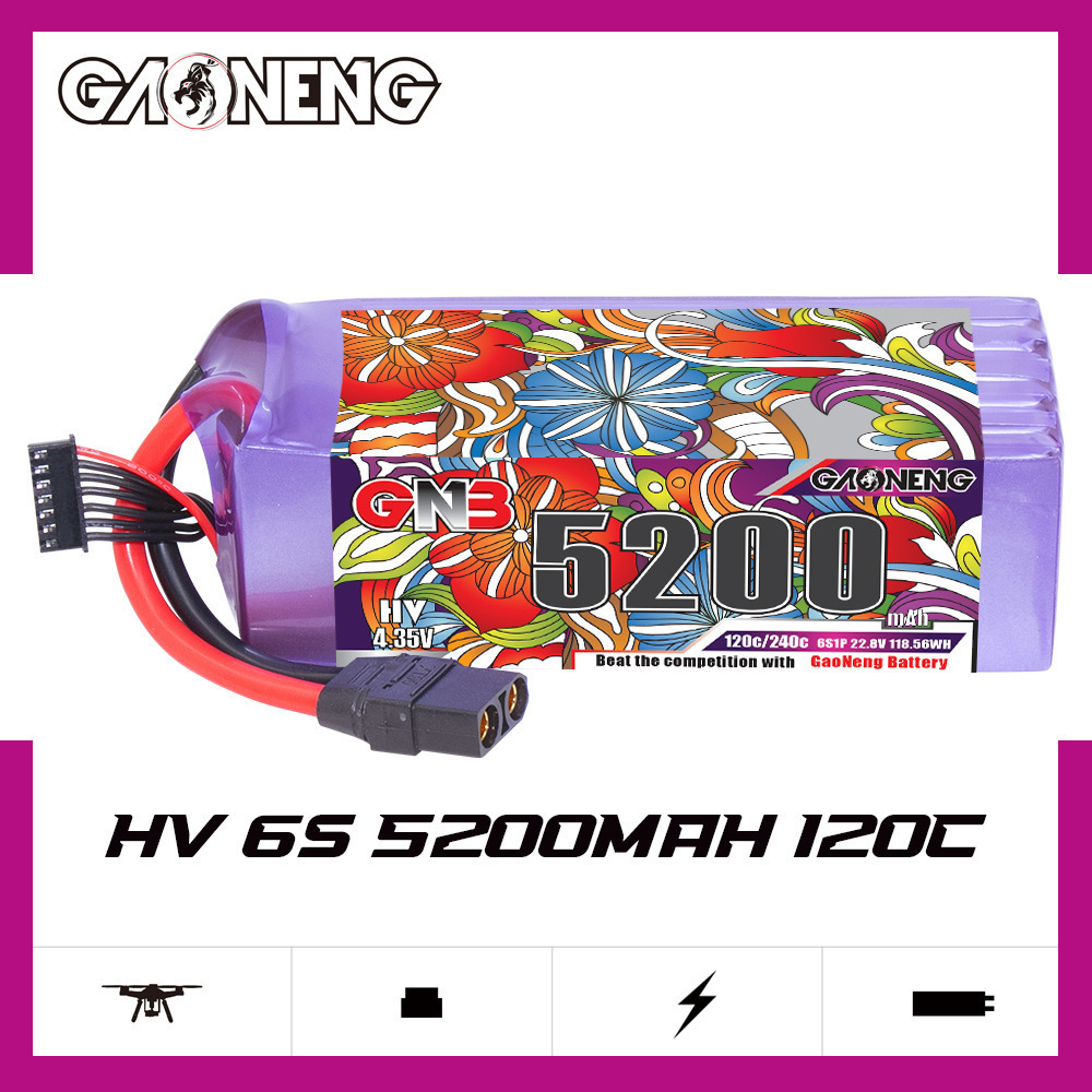 Batterie Lipo GNB 6S 22.8V 300 - Drone Rc Boat avis et prix
